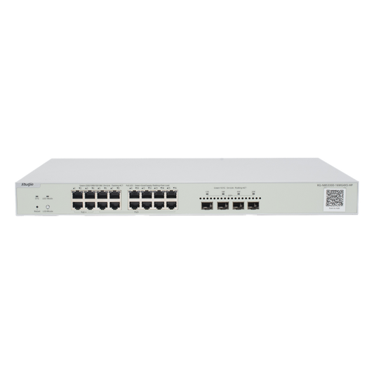 Switch Multi-Gigabit PoE++ hasta 370W, Capa 2 con 4 Puertos 2.5G (90W), 12 Puertos 2.5G (30W) y 4 Uplink SFP+ 10G , Administrable Cloud, Diseñado Para Access Points WiFi 6/7