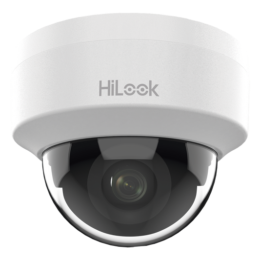 HiLook Series / Domo IP 2 Megapixel (1080p) / Lente 2.8 mm (Gran Angular) / 20 mts IR / Interior / PoE / dWDR / H.265+ / ONVIF
