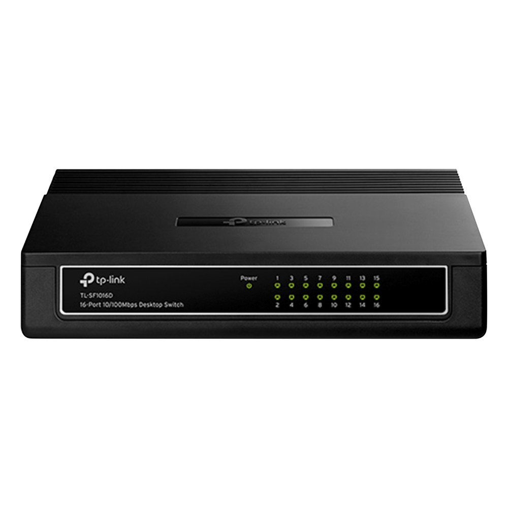Switch no administrable de 16 puertos 10/100 Mbps para escritorio