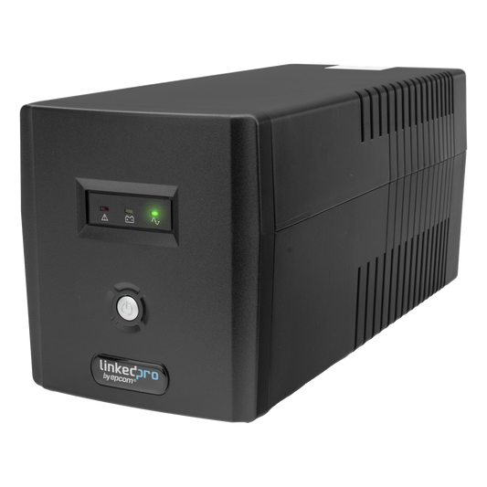 UPS 1000VA/600 W Línea Interactiva 120Vca / 8 tomas 5-15R (6 Respaldadas) / Regulación de Voltaje / Protección RJ45