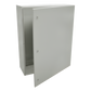 Gabinete de Acero IP66 Uso en Intemperie (800 x 1200 x 400 mm) con Placa Trasera Interior Metálica y Compuerta Inferior Atornillable (Incluye Chapa y Llave).