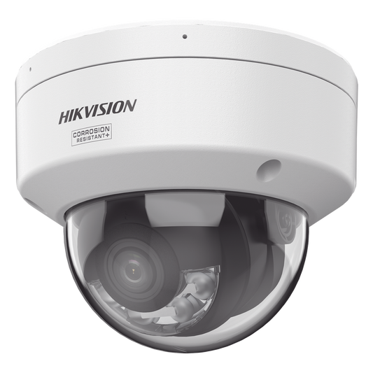 [Dual Light + ColorVu 3.0 + HikAI] Domo IP 6 Megapixel / Lente 2.8 mm / 30 mts IR + Luz Blanca / 2 Microfonos Integrados / Exterior IP67 / WDR 130 dB / ACUSENSE 3.0 / Metal / NEMA 4X / ACUSEEK