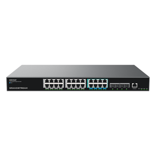 Switch PoE Multigigabit Capa 3 / 24 Puertos Ethernet PoE (16x 1G, 8x 2.5G)/ 4 Puertos SFP+ / PoE++ Dinámico / IPv6 e IPv4 / VLAN Avanzada / QoS / Stacking hasta 4 Dispositivos / Administración Web y CLI