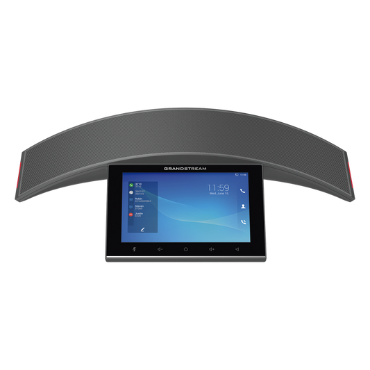 Teléfono - Audioconferencias IP Android 10, 12 líneas SIP con 12 cuentas, pantalla táctil  8", puertos Gigabit, Wi-Fi, Bluetooth, PoE, codec Opus, IPV4/IPV6 con gestión en la nube GDMS