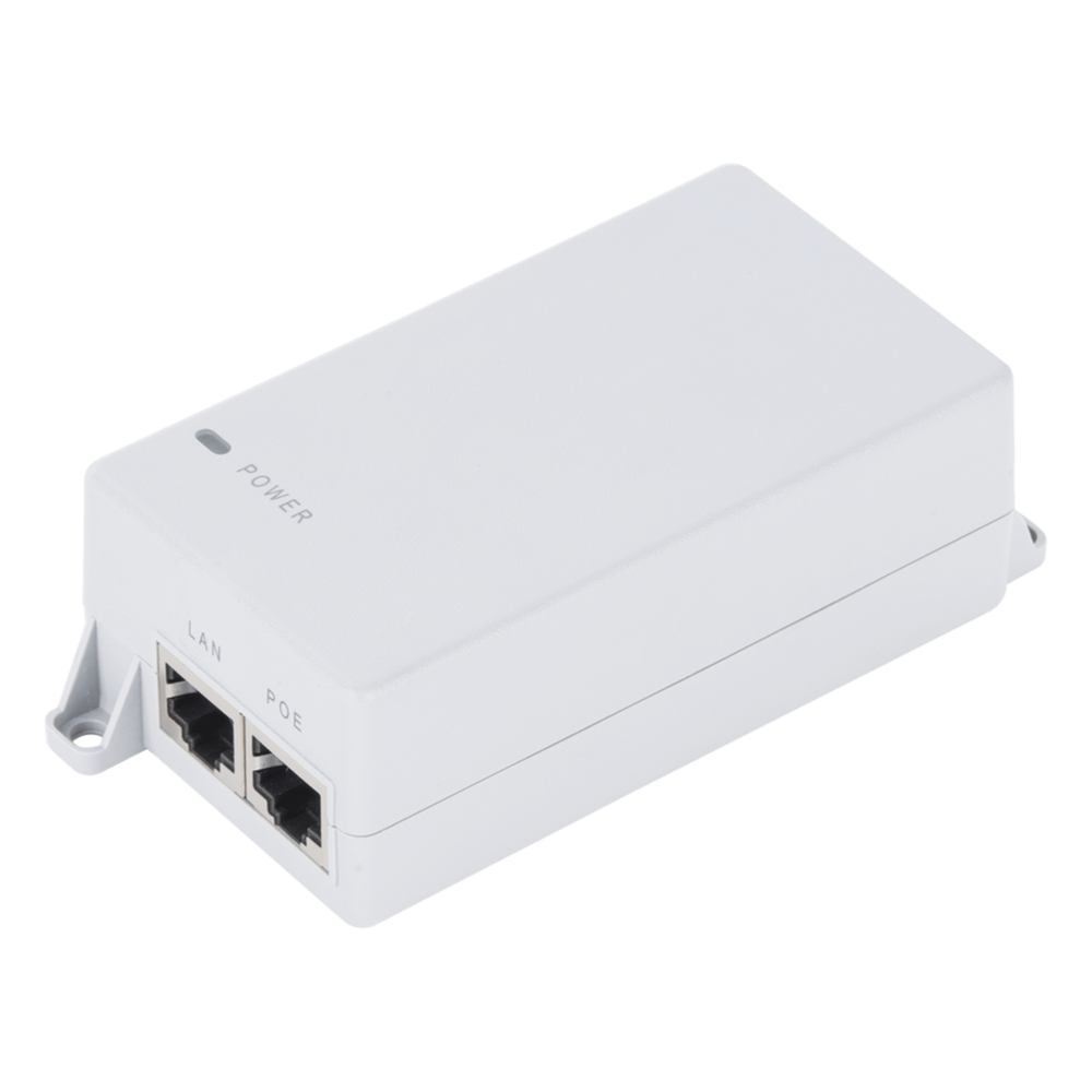 Inyector PoE Pasivo Gigabit de pared para C6x,  de Mimosa, Voltaje de salida  24Vcc. 30 W