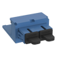 Módulo Acoplador SC Duplex, para Fibra Óptica Monomodo OS1/OS2, Tipo Mini-Com, Color Azul