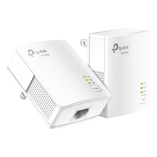 Kit Adaptador Powerline Gigabit Ethernet/ Tecnologia HomePlug AV2 / Puertos 1000Mbps / Plug and Play / hasta 300 M dentro de casa / 1 Puerto 10/100/1000 Mbps / Tamaño ultra compacto