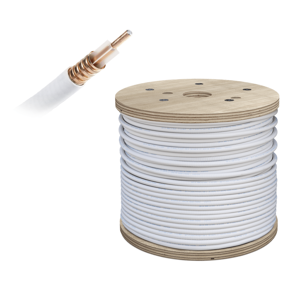 Carrete de Cable Coaxial PLENUM de Baja Perdida WILSON de 1/2. 50 Ohm de Impedancia. Carrete de 152.4 Metros (500 Pies)