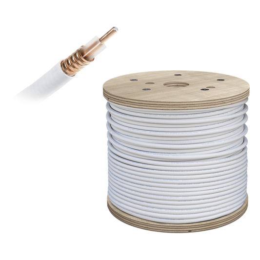 Carrete de Cable Coaxial PLENUM de Baja Perdida WILSON de 1/2. 50 Ohm de Impedancia. Carrete de 152.4 Metros (500 Pies)