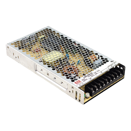 Fuente de poder conmutada / 200W / 5Vcc / 40A / Entrada: 90-132Vca o 180-264Vca seleccionable / Montaje en chasis