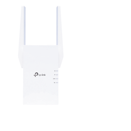 Repetidor / Extensor de Cobertura WiFi AX 1500 Mbps, doble banda 2.4 GHz y 5 GHz, con 1 puerto 10/100/1000 Mbps