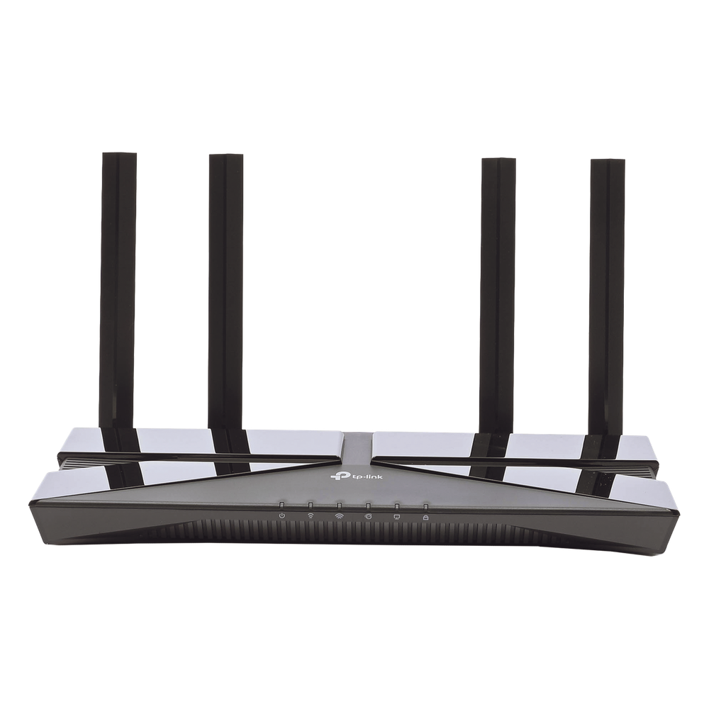 Router WiFi 6 AX 1500Mbps / MU-MIMO 2X2 y OFDMA / 1 Puerto WAN 10/100/1000 Mbps / 4 Puertos LAN 10/100/1000 Mbps / 4 Antenas Beamforming