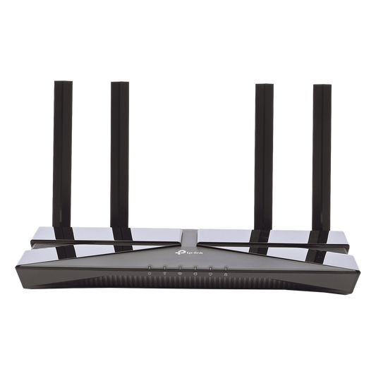 Router WiFi 6 AX 1500Mbps / MU-MIMO 2X2 y OFDMA / 1 Puerto WAN 10/100/1000 Mbps / 4 Puertos LAN 10/100/1000 Mbps / 4 Antenas Beamforming