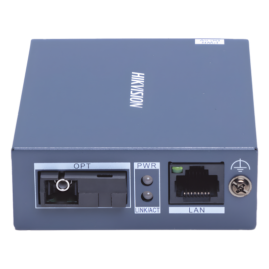 Convertidor de medios UTP/FIBRA ÓPTICA (RX) / 1000 Mbps / Monomodo / Hasta 3 KM / CONECTOR SC