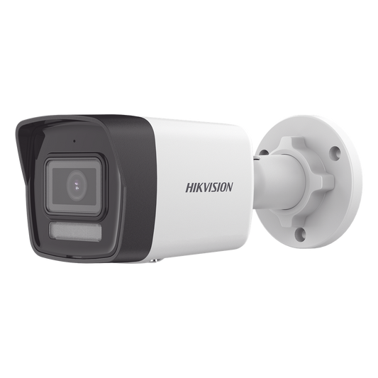 [Dual Light] Bala IP 2 Megapixel / Lente 2.8 mm / 30 mts IR + 30 mts Luz Blanca / Micrófono Integrado / Motion Detection 2.0 / Exterior IP67 / H.265 / PoE / Micro SD