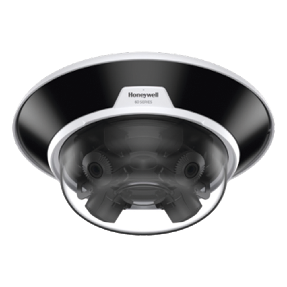 Cámara IP multisensor de 20 MP (4 lentes de 5 MP motorizados 3.7-7.7 mm) para exterior, IP66, IK10, con IR de 30 m