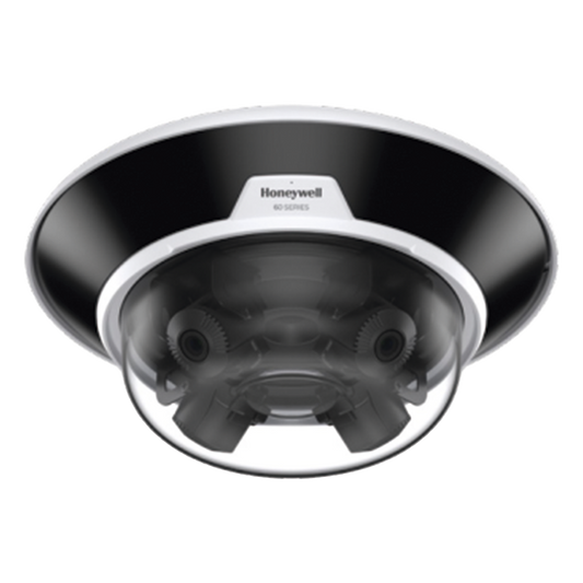 Cámara IP multisensor de 20 MP (4 lentes de 5 MP motorizados 3.7-7.7 mm) para exterior, IP66, IK10, con IR de 30 m