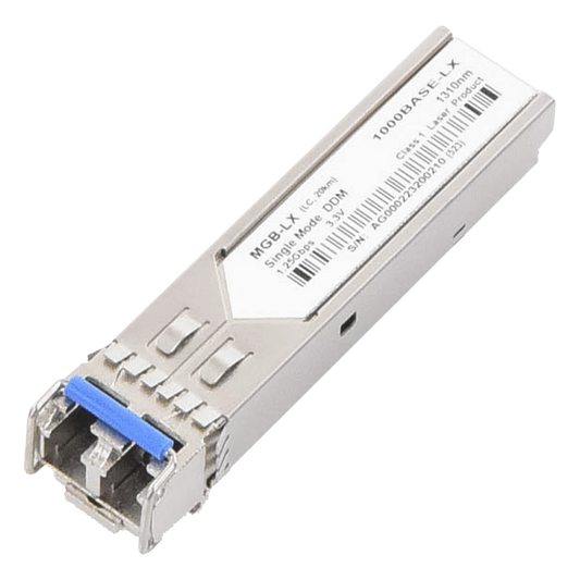 Paquete de 10 Piezas del Modelo (MGB-LX v2) del Transceptor mini-GBIC SFP 1G LC Duplex Para Fibra Monomodo de 20 Km