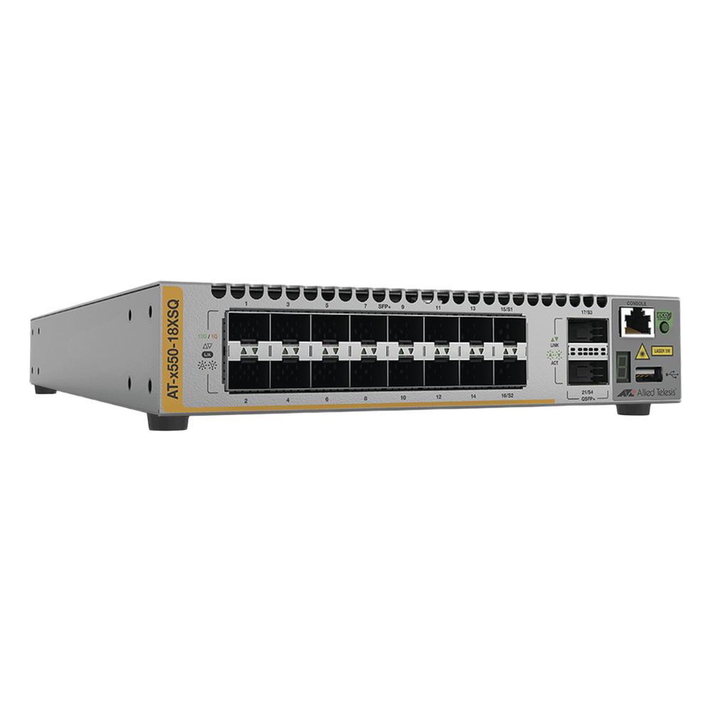 Switch Stackeable Inteligente Capa 3, 16x 1/10G SFP+ y 2x 40G QSFP