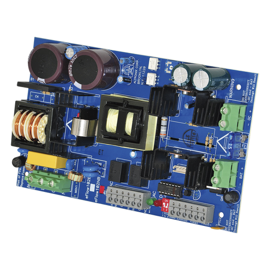 Cargador de fuente de alimentación, salida única, 12 V CC a 10 A, salida auxiliar, FAI, listo para LinQ2, 115 V CA, placa