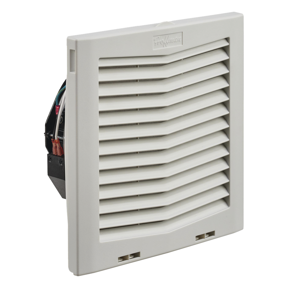 Ventilador Con Filtro de Montaje Lateral HF10, Con Flujo de Aire de 159 CFM, 115 Vca, Color Gris Claro