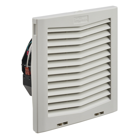 Ventilador Con Filtro de Montaje Lateral HF10, Con Flujo de Aire de 159 CFM, 115 Vca, Color Gris Claro