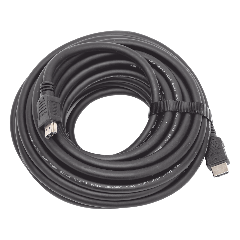 Cable HDMI de 10 Metros (32.81 pies) (High Speed) / Resolución 4K / Soporta Canal de Retorno de Audio (ARC) / Soporta 3D / Blindado para Reducir Interferencia / Chapado en Oro / Alta Resistencia y Durabilidad