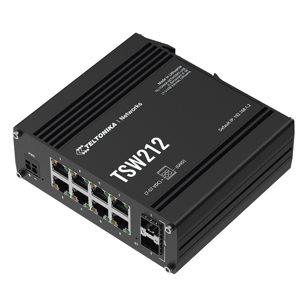 Switch Industrial Administrable L2, 8 puertos GE + 2 SFP, Soporta Profinet