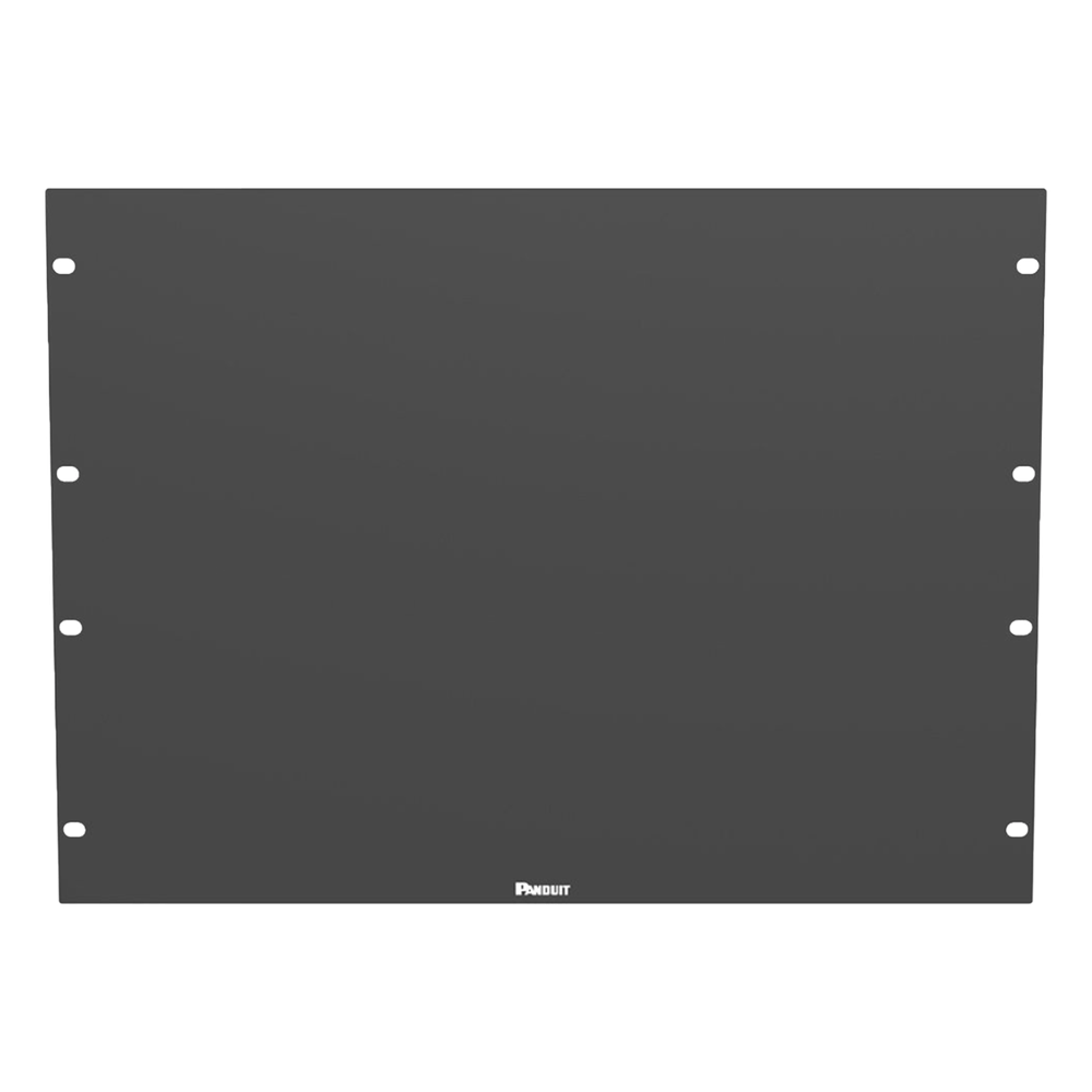 Tapa Ciega Para Rack Estándar de 19in, Plano, de Acero, 8UR, Color Negro