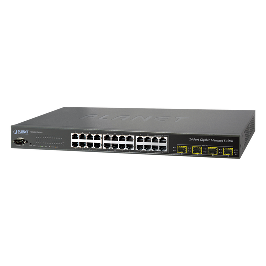 Switch Administrable L2+ 24 puertos 10/100/1000 Mbps, 4 Puertos Combo SFP