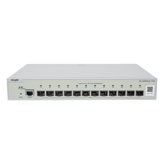 Switch Administrable Full Aggregation Capa 3, 12 Puertos SFP+ 10G y un Puerto MGMT