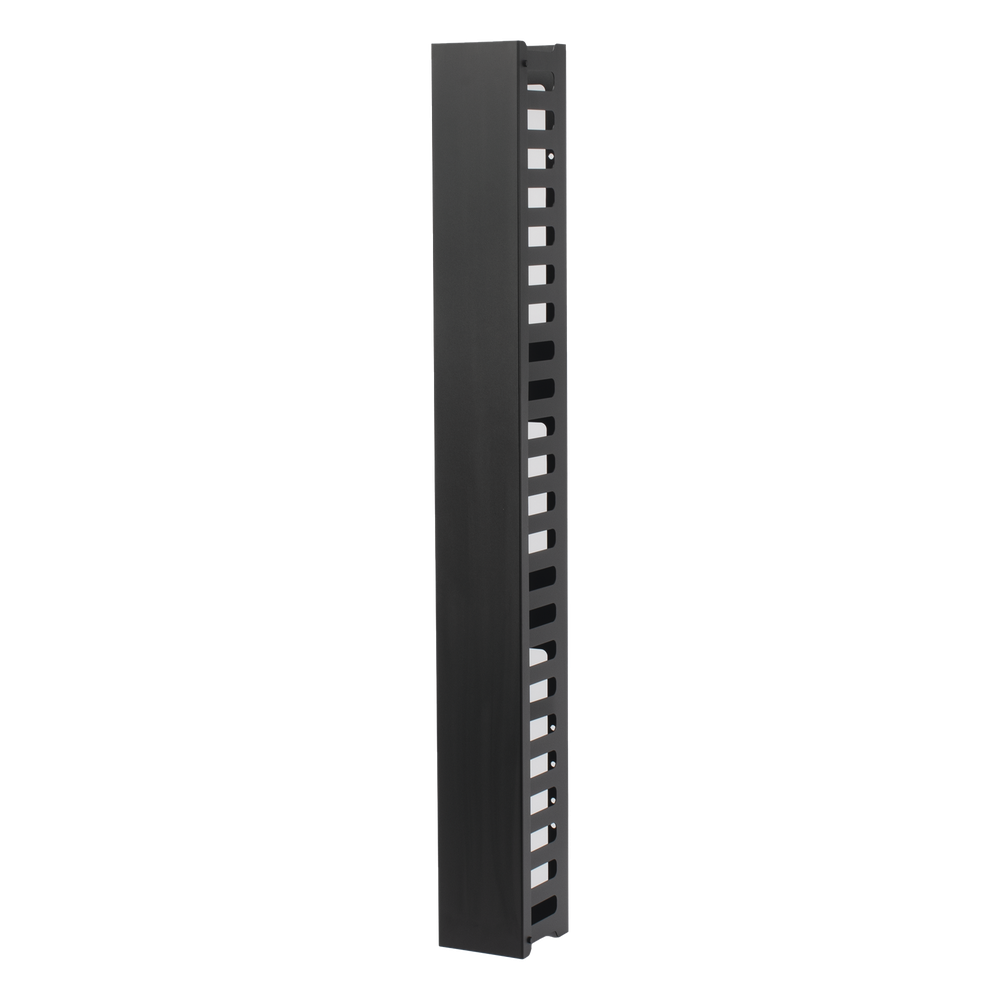 Organizador de Cable Vertical de 24 Unidades Rack Sencillo, Compatible con Racks Serie EIRL y EIQR