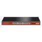 Switch PoE (802.3af/at/bt) / No administrable de largo alcance / Hasta 250m / Con 24 x 10/100Mbps + 2 x SFP Gigabit Combo / 250 W