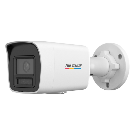 [ColorVu 3.0 + MD 3.0] Bala IP 4 Megapixel / Lente 2.8 mm / Dual Light (30 mts IR + 30 mts Luz Blanca) / Micrófono Integrado / Detección de Movimiento 3.0 / Exterior IP67 / WDR / PoE / Micro SD