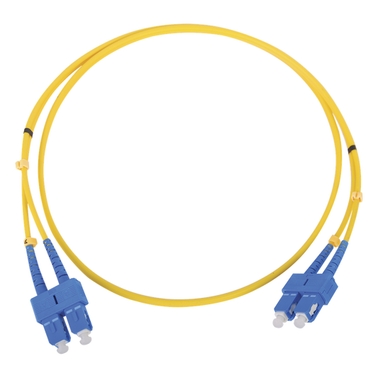 Jumper de Fibra Óptica Monomodo SC/SC Duplex de 5 Metros (16.40 Pies)