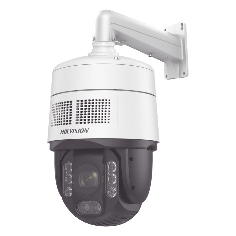 [PROTECCIÓN ACTIVA] Domo PTZ IP 4 Megapixel / 32X Zoom / 200 mts IR / Potente Alerta Audible y Luz Estroboscópica hasta 100 Metros / ACUSENSE / IP67 / IK10 /  / Autoseguimiento 2.0 / Hi-PoE / DARKFIGHTER / Rapid Focus / Micro SD