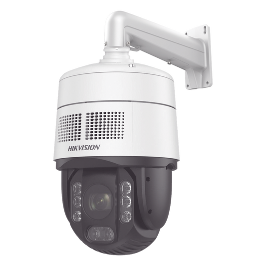 [PROTECCIÓN ACTIVA] Domo PTZ IP 4 Megapixel / 32X Zoom / 200 mts IR / Potente Alerta Audible y Luz Estroboscópica hasta 100 Metros / ACUSENSE / IP67 / IK10 /  / Autoseguimiento 2.0 / Hi-PoE / DARKFIGHTER / Rapid Focus / Micro SD