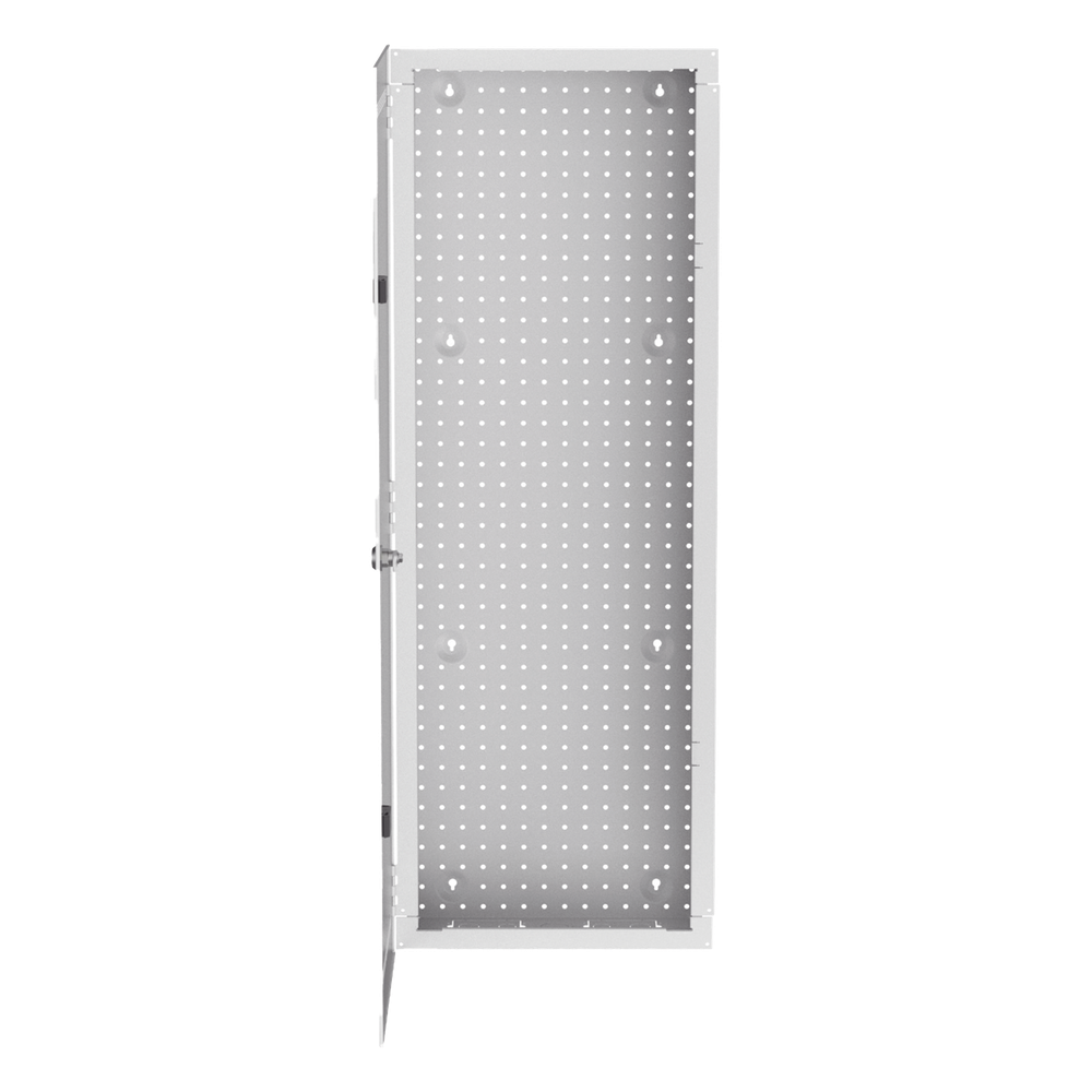 Gabinete Multipropósito de Montaje en Pared, de 42 in de Altura, Con Puerta Reversible, Fabricado en Acero, Color Blanco