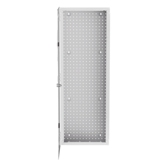 Gabinete Multipropósito de Montaje en Pared, de 42 in de Altura, Con Puerta Reversible, Fabricado en Acero, Color Blanco