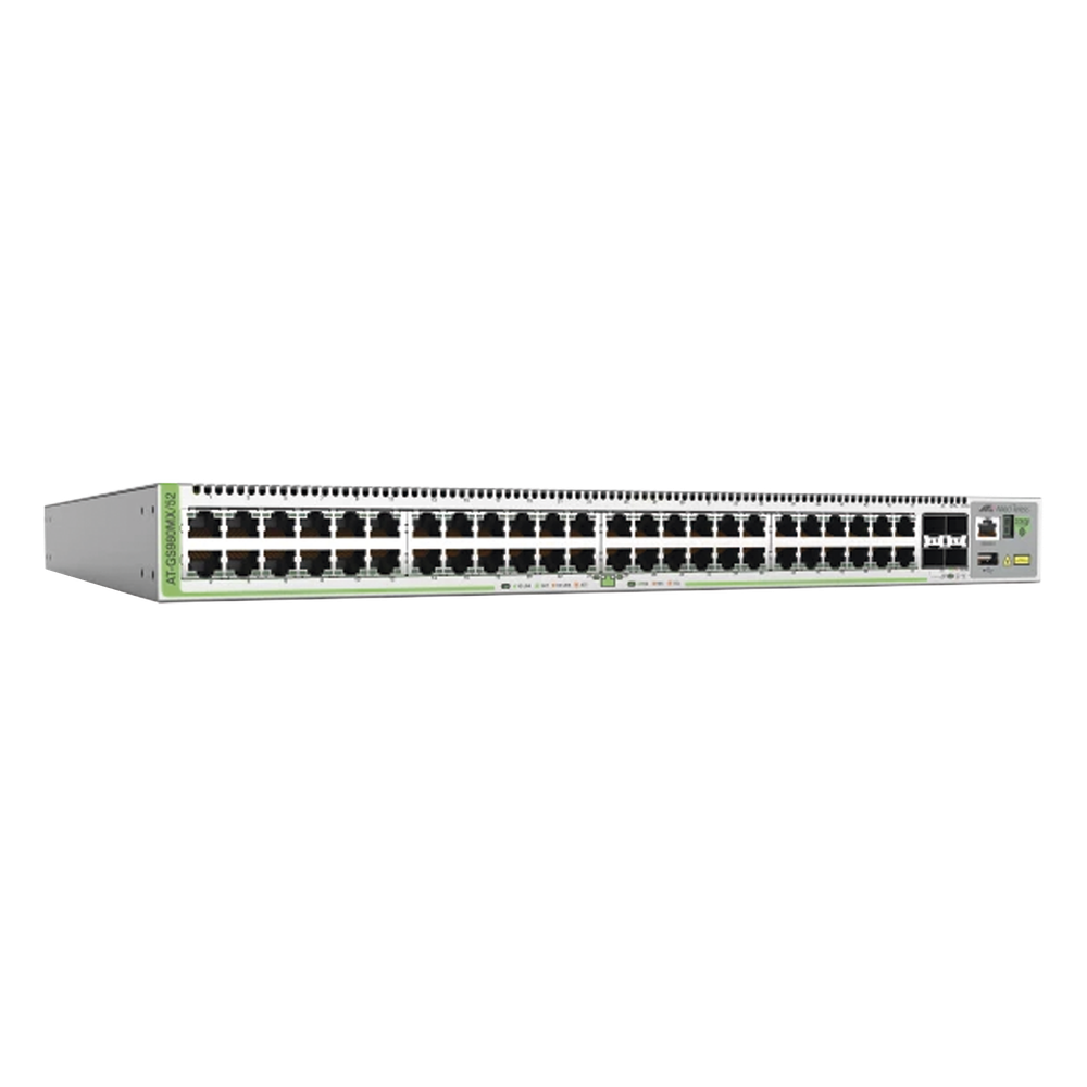 Switch Apilable L3 lite, 48 puertos 10/100/1000-T, 4 puertos SFP+ 10G
