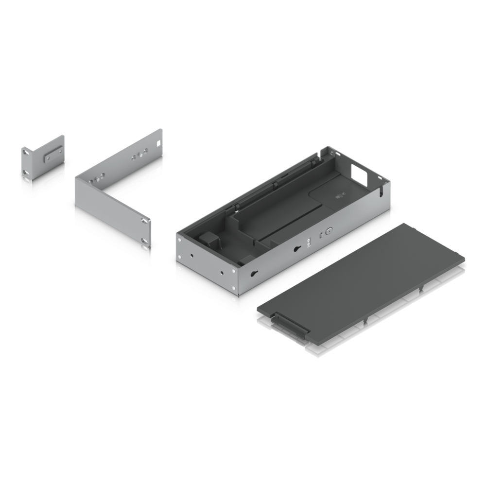 Kit para instalar en rack switches USW-PRO-MAX-16-POE o USW-PRO-MAX-16, 1UR, con base para fuente de alimentación y cable