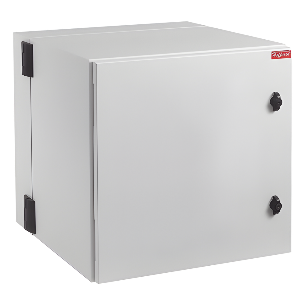 Gabinete Industrial ProTek de 12 UR de 612 x 600 x 760 mm Puerta Sólida de , Protección NEMA Tipo 4/12; IP66, Abatible, Fabricado en Acero, Color Gris Claro