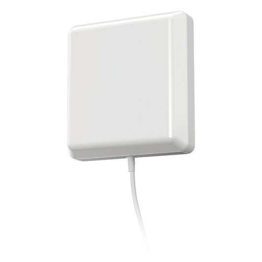 Antena Tipo Panel Multibanda 617-960 MHz/ 1710-2700 MHz. Para interior. Especial para amplificadores y dispositivos celulares Multi-tecnología.