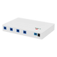 Splitter Activo 1x4 para Alimentación de 4 Dispositivos POF, puertos SC/UPC