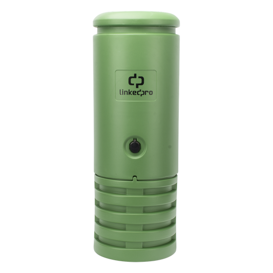 Pedestal para Cajas de Empalme de Fibra Óptica Cilíndrico Color Verde con Bracket Estándar (No Incluye Caja de Empalme)