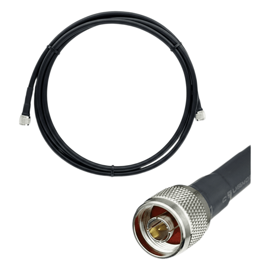 Jumper Coaxial con Cable Epcom405 | Conector N Macho en los Extremos | 3 Metros (9.84 pies) de Longitud.