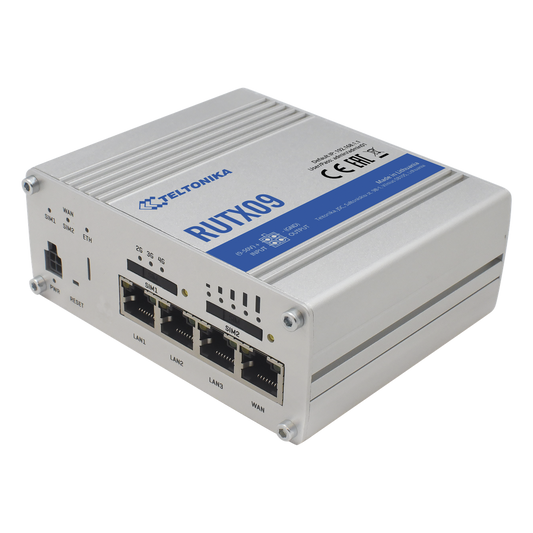 Router Industrial LTE 4.5G Cat 6 / 300 Mbps / 4 Puertos Gigabit / Doble SIM / GNSS / PoE / -40°C a 75°C
