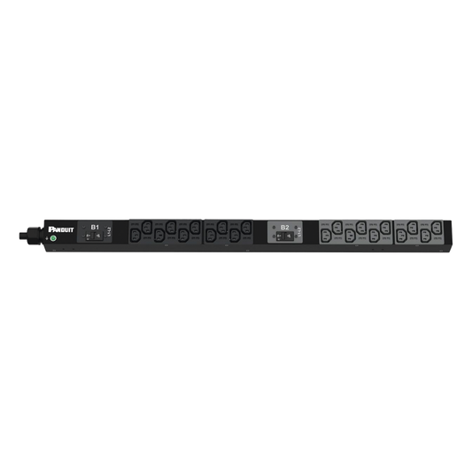 PDU Básico para Distribución de Energía, Enchufe de Entrada NEMA L6-30P, Con 20 Salidas C13, de Instalación Vertical, 208 Vca, 30 Amp