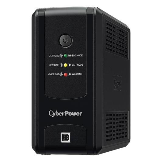 UPS de 750 VA/375 W, Topología Línea Interactiva, Entrada 120 Vca NEMA 5-15P, y 8 Salidas NEMA 5-15R, Puerto USB, Con Regulador de Voltaje (AVR)