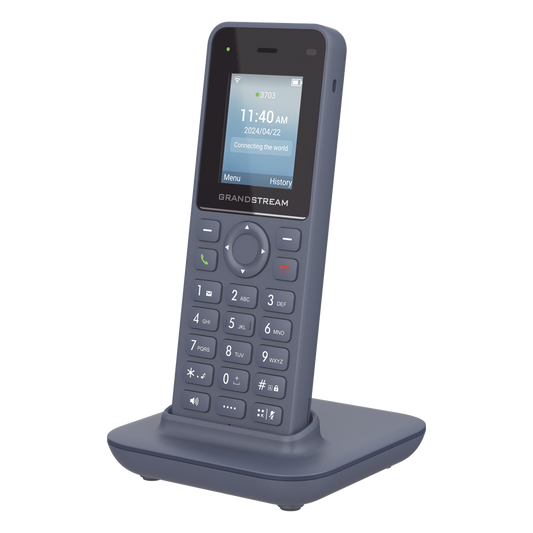 Teléfono IP inalámbrico Wi-Fi, portátil, 2 líneas, 2 cuentas SIP, Voz HD, Bluetooth, Puerto USB tipo C